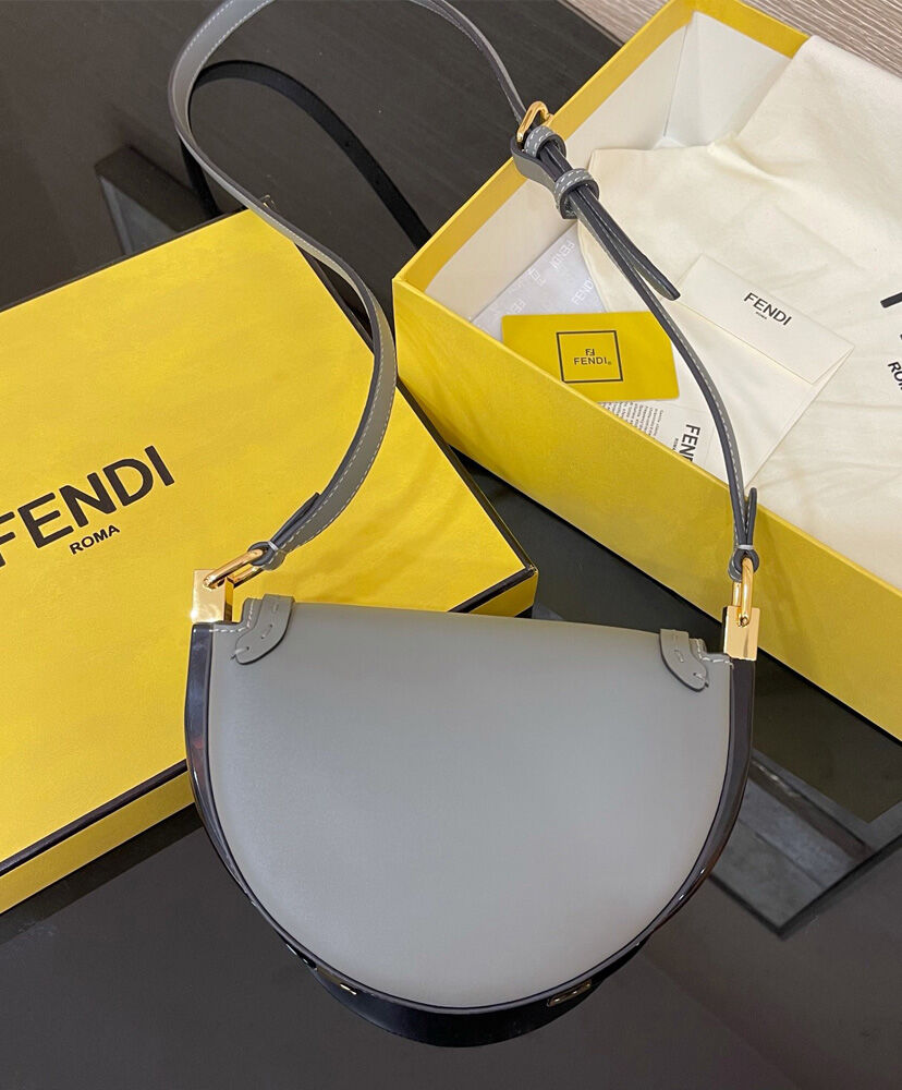 Fendi Moonlight Iconic FF Handbag 8BT346 Grey